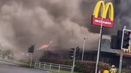 Major fire breaks out at McDonald’s restaurant in Newbridge