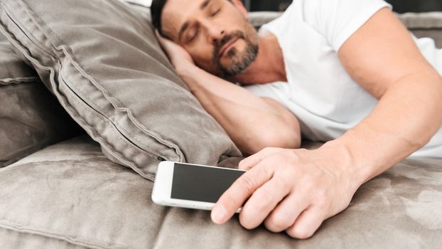 iPhone charger sleeping