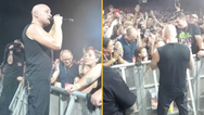 Metal singer pauses show after scaring girl in front row