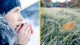 Temperatures set to plummet to below freezing in the coming days