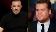 Ricky Gervais leaves viewers in shock after ‘brutal’ James Corden joke