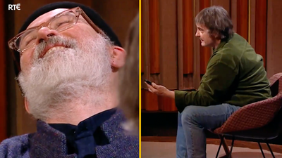 Tommy Tiernan was in stitches after Dylan Moran played out phone recording on his show
