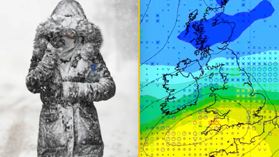 New weather charts shows exact dates snowfall to hit Ireland next week