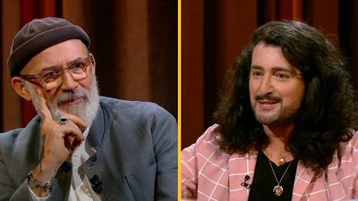 Arthur Gouroulian holds back tears speaking about refugee childhood