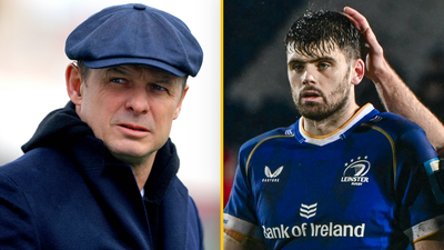 Harry Byrne limps off in big Leinster win over Leicester Tigers