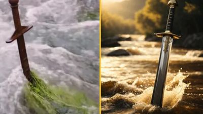 700-year-old sword discovered stuck in a rock