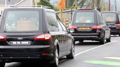 Husband who lost wife and daughters in Mayo crash pays tribute at funeral