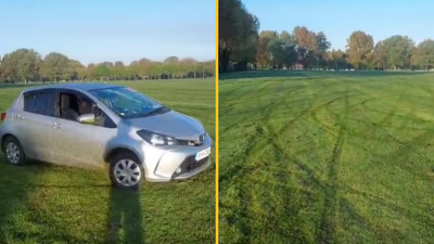 ‘Absolutely speechless’ – Club slams vandals after pitch left destroyed by car
