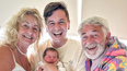 Tadhg Fleming introduces his baby girl to his father Derry