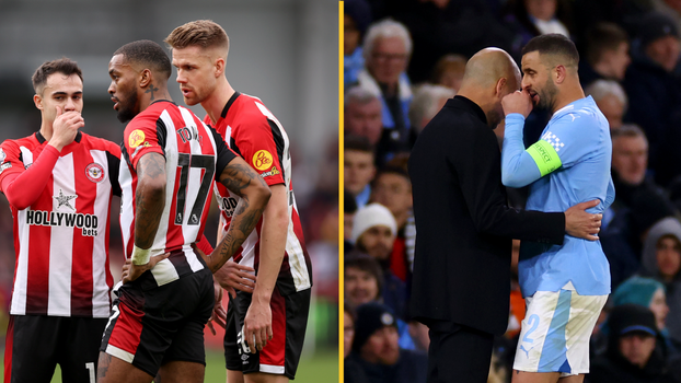 Kyle Walker mouths covered