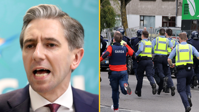 Taoiseach Simon Harris slams ‘sheer thuggery’ following shocking Coolock clashes
