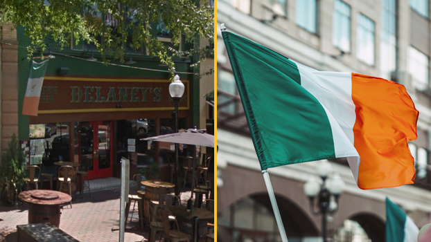 Irish pub flag