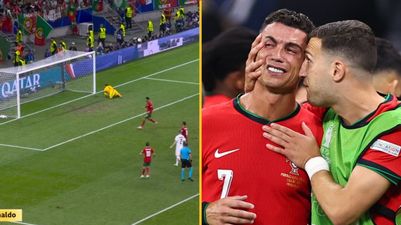Fans think someone is ‘getting sacked’ for BBC graphic shown after Cristiano Ronaldo’s penalty miss