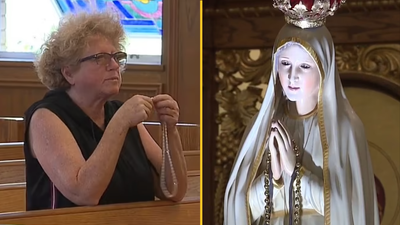 People stunned by ‘miracle’ caught on camera as Virgin Mary statue ‘blinks’