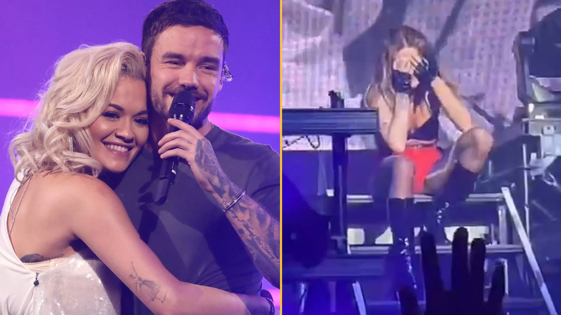 Rita Ora breaks down into tears during live performance of song she wrote with Liam Payne