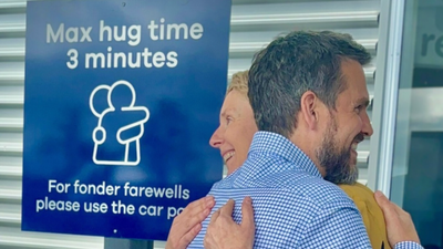 New Zealand airport introduces three-minute time limit on goodbye hugs
