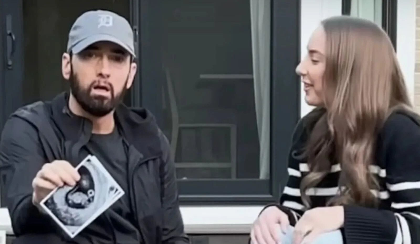 Eminem cries as he reveals he’s becoming a grandad in heartwarming video