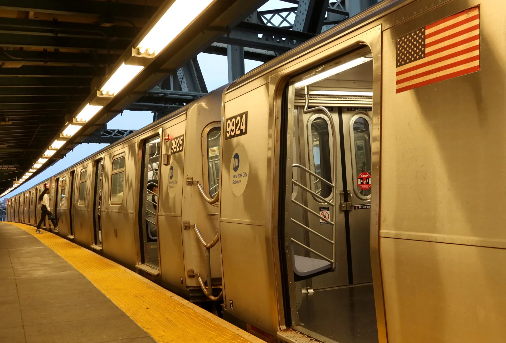 Woman killed after being set on fire on subway train